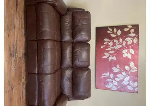 3 pieces Reclining Sofa, Loveseat (rocks & reclines) & Recliner